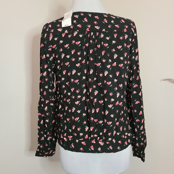 Ricki's Pink Floral Print Blouse Top - Picture 5 of 5